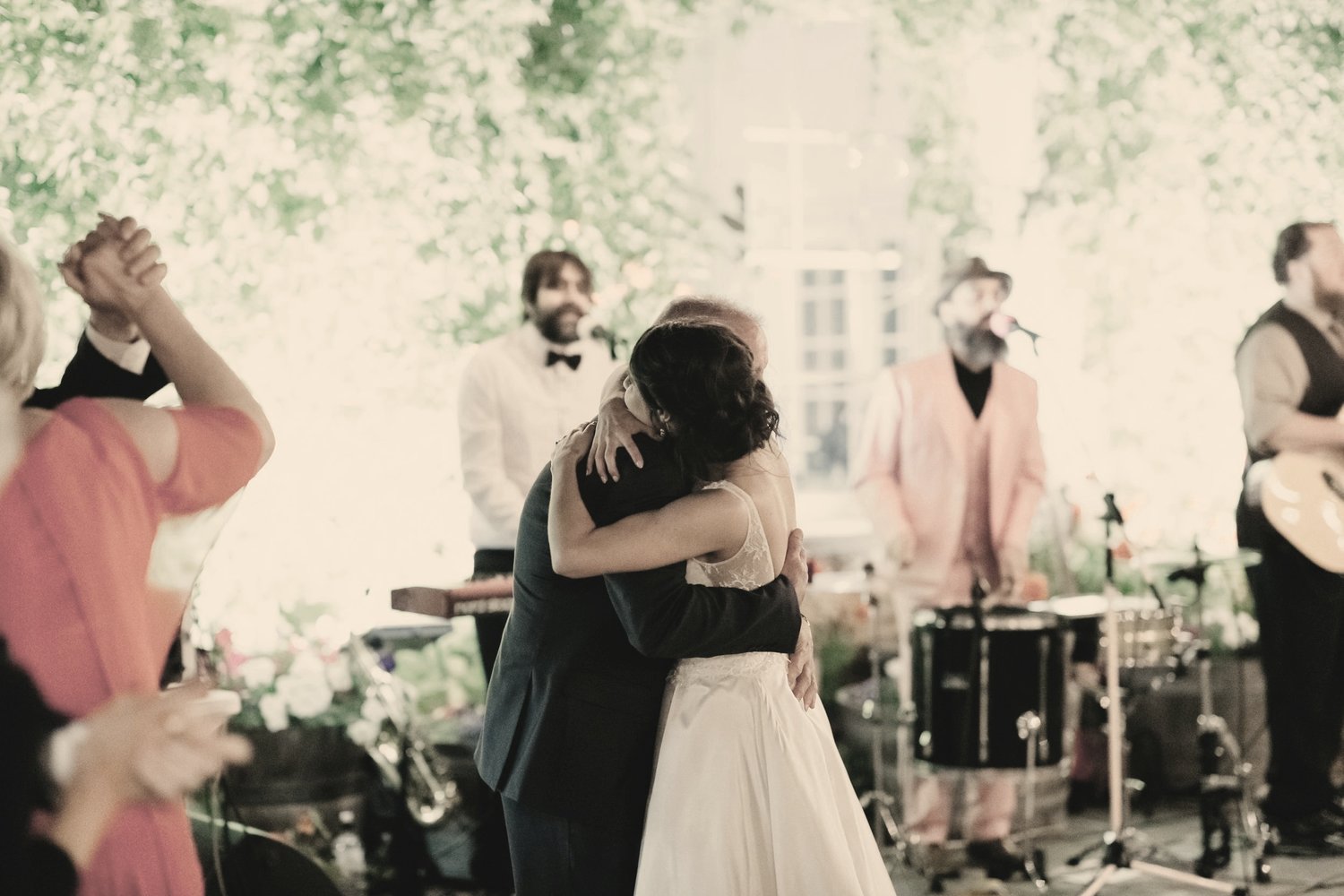 Wedding dance floor with The Neapolitans